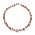 Collar de cristal de Murano, hematita, cristal Victoria lila y cristal Miyuki