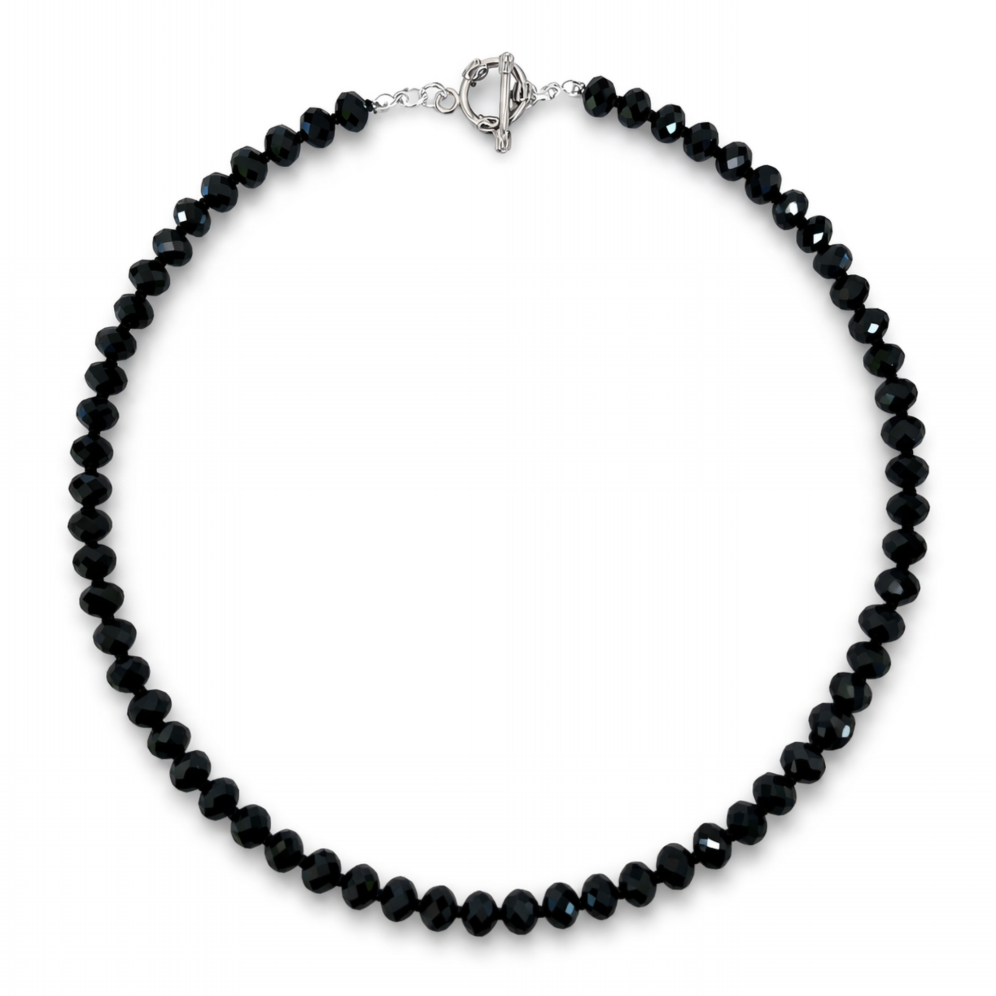 Collar de Cristal Checo en Forma de Dona con Cristal Miyuki.