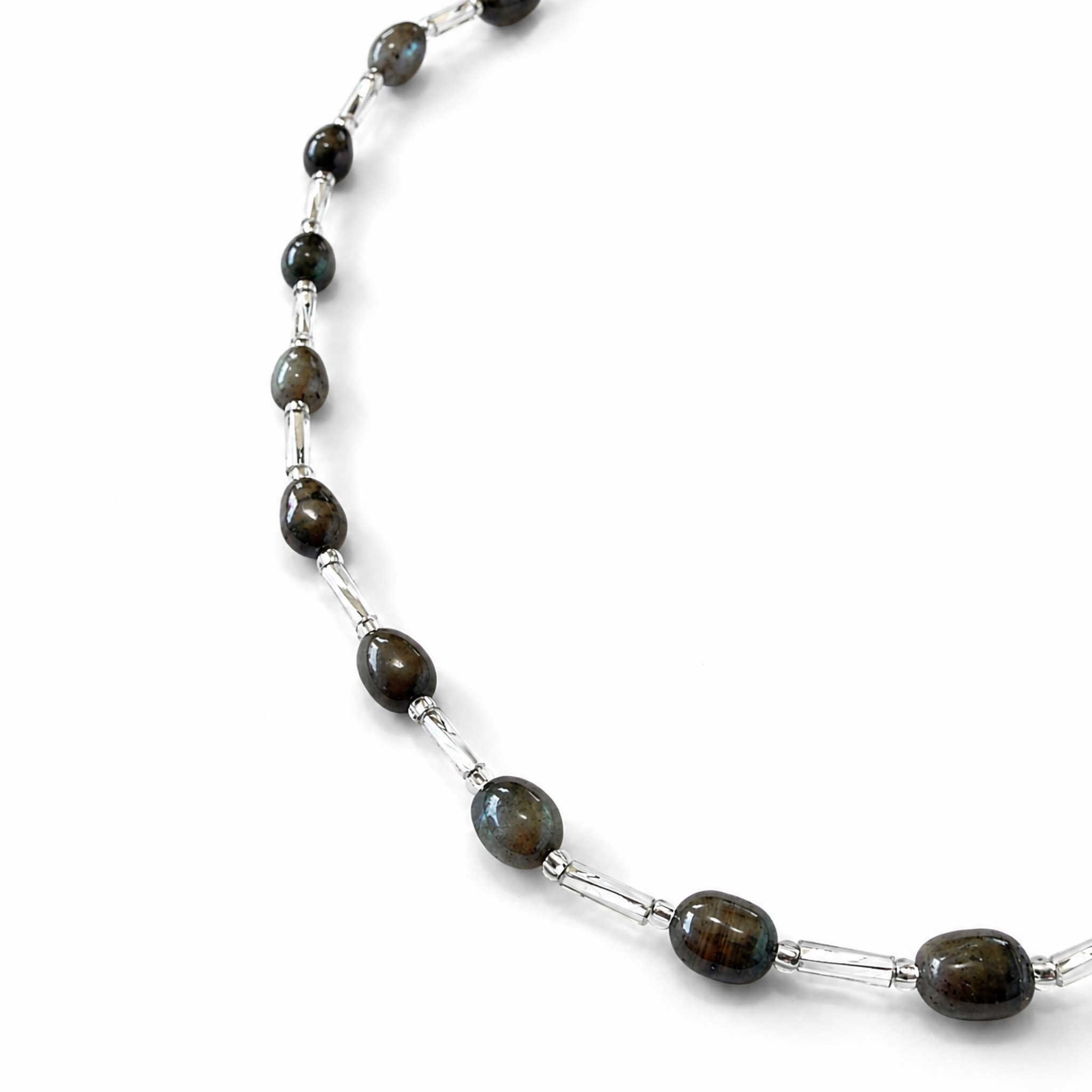 Collar de Perla Cultivada con separadores de Cristal MiyukI