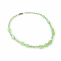 Collar de cristal Victoria verde claro