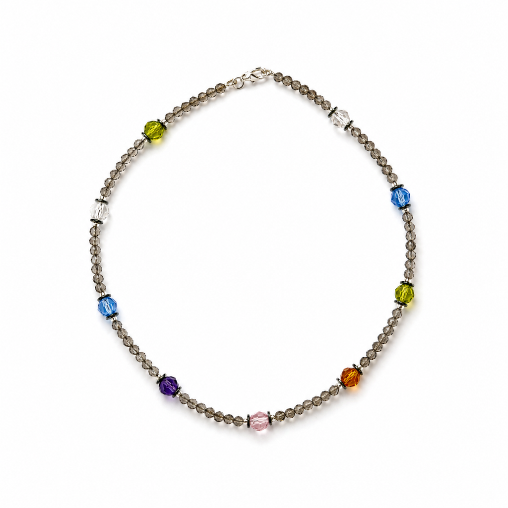 Collar de cristal Victoria y hematite