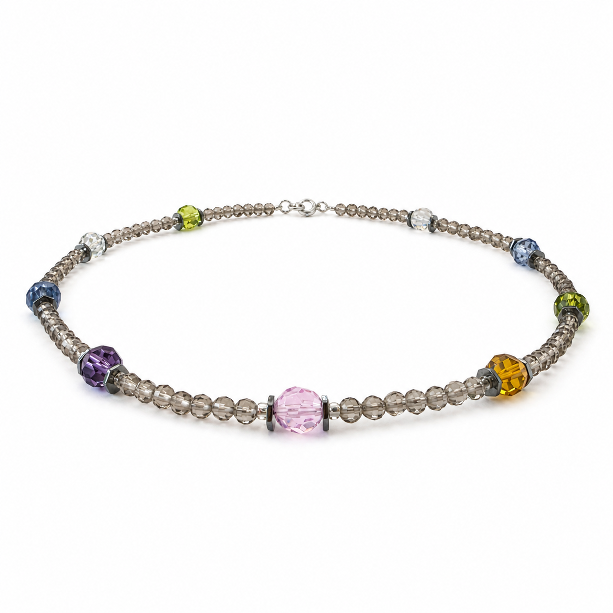 Collar de cristal Victoria y hematite