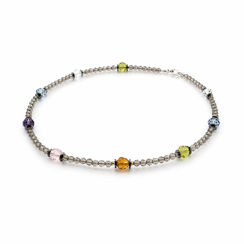 Collar de cristal Victoria y hematite