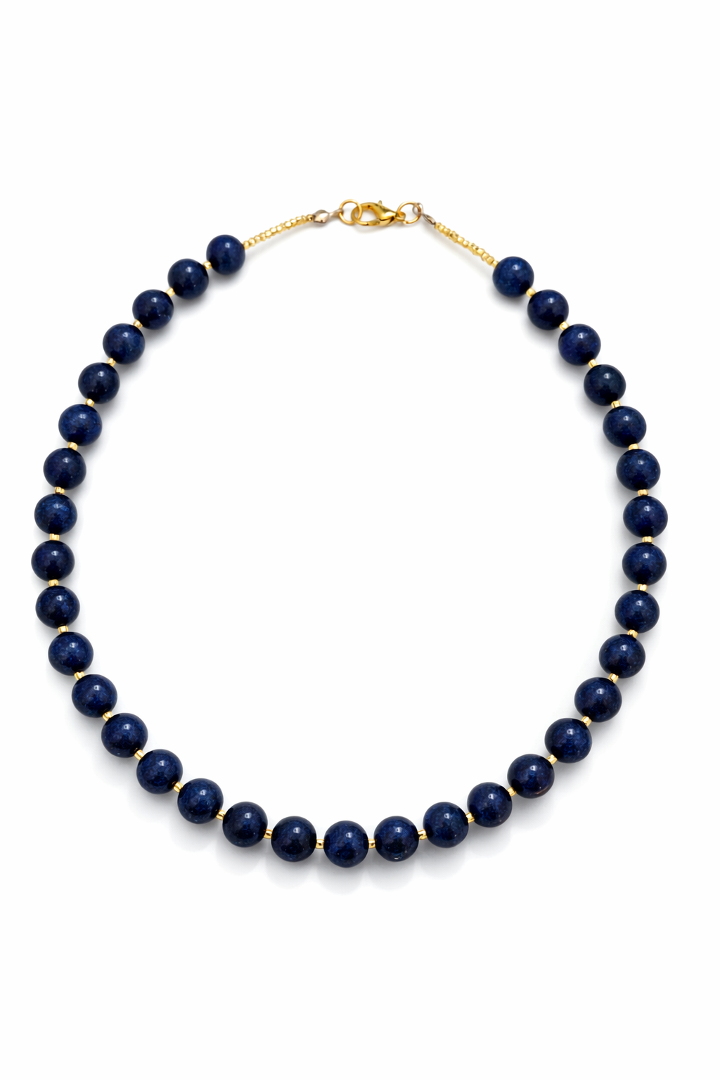Collar de lapislázuli y cristal Miyuki.