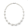 Collar de perla de ágata, cristal Victoria y perla concha